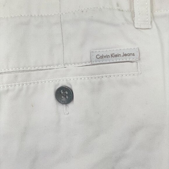 Calvin Klein Jeans Beige Cotton Ankle or Capri Pant – Women’s Size 10 - Picture 3 of 10